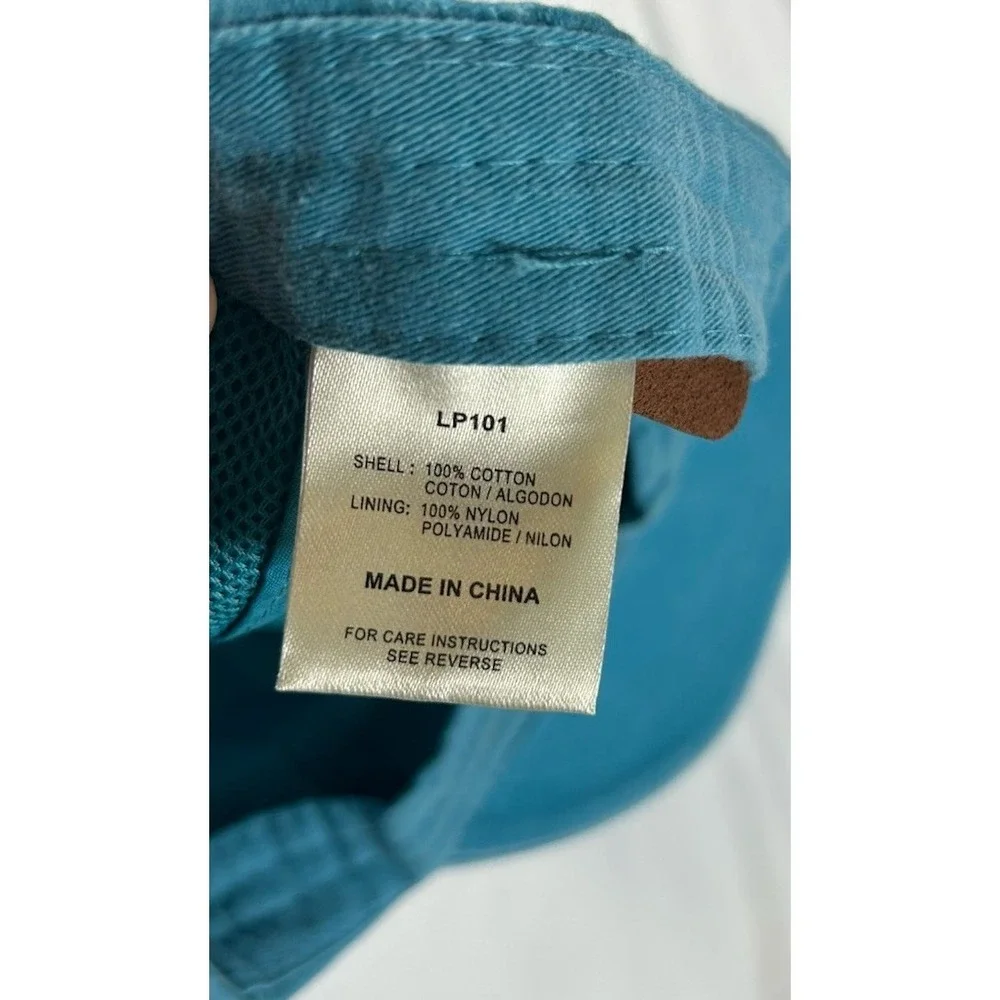 Miniature Pincher Embroidered Cap Cotton Adam Pigment Dyed Turquoise Pet Lover